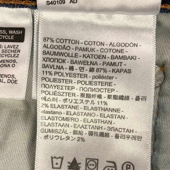 Levis 512 Jeans Mens 30x30 (30x28)* Blue Slim Tapered Medium Wash Cotton Stretch - Picture 6 of 12